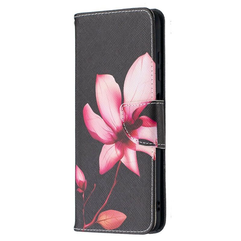 Flip Cover Poco X3 / X3 Pro / X3 NFC Pink Blomst