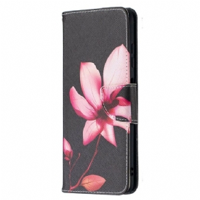 Flip Cover Poco X3 / X3 Pro / X3 NFC Pink Blomst