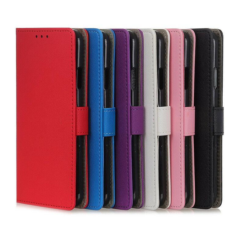 Flip Cover Poco X3 / X3 Pro / X3 NFC Simpel Skinnende Lædereffekt