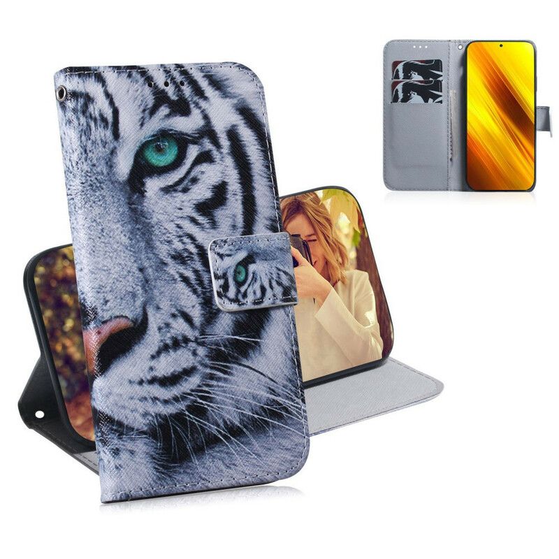 Flip Cover Poco X3 / X3 Pro / X3 NFC Tigeransigt