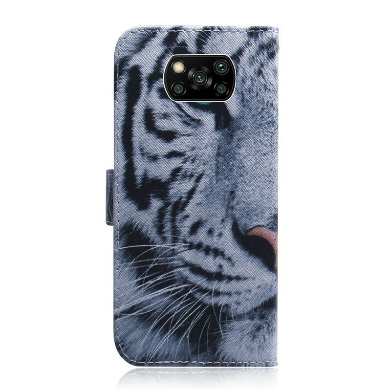 Flip Cover Poco X3 / X3 Pro / X3 NFC Tigeransigt