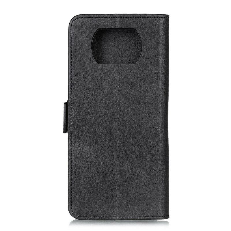 Læder Cover Poco X3 / X3 Pro / X3 NFC Flip Cover Dobbeltklap