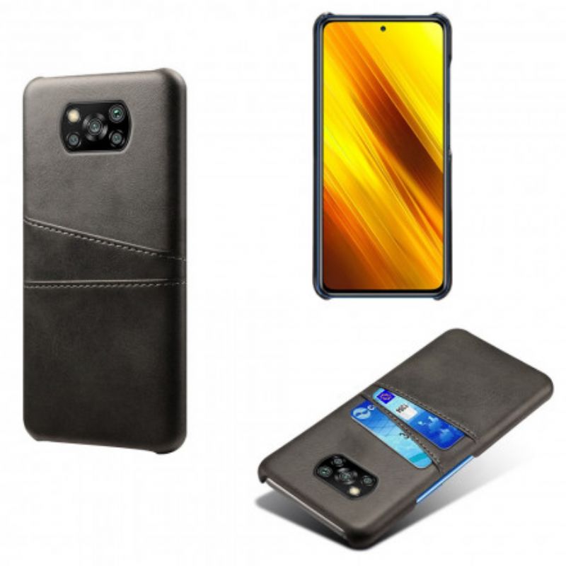 Mobilcover Poco X3 / X3 Pro / X3 NFC Dobbelt Ksq-kortholder