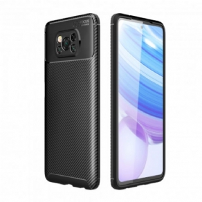 Mobilcover Poco X3 / X3 Pro / X3 NFC Fleksibel Kulfibertekstur