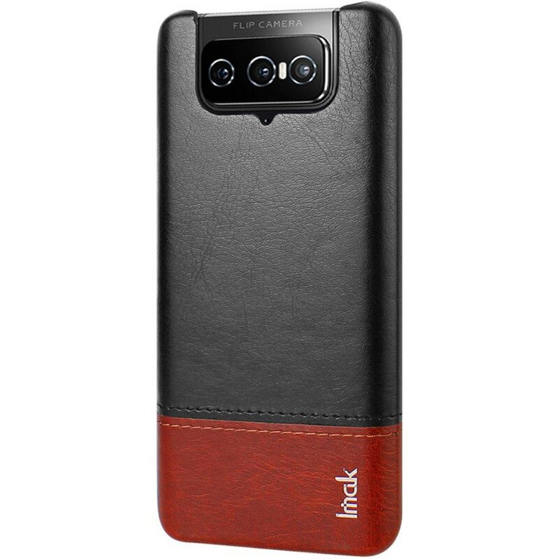 Cover Asus Zenfone 8 Flip Flip Cover Imak Ruiyi Series Lædereffekt