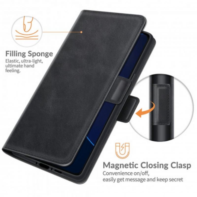 Flip Cover Asus Zenfone 8 Flip Læder Cover Klassisk Dobbeltklap