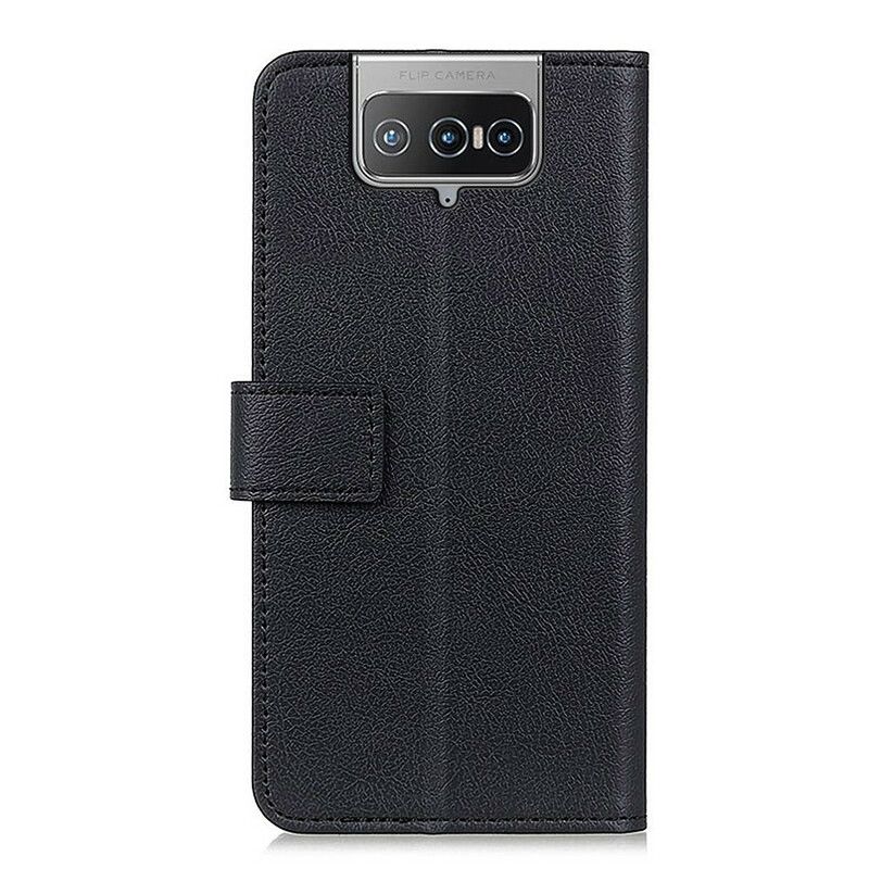 Flip Cover Asus Zenfone 8 Flip Læder Cover Klassisk Kunstlæder