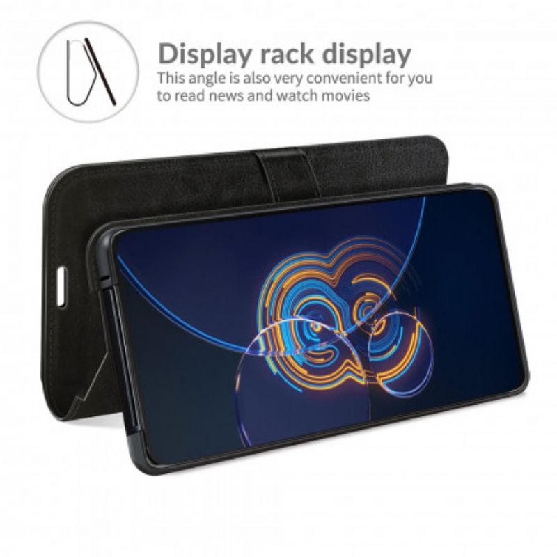 Flip Cover Asus Zenfone 8 Flip Læder Cover Ultra Imiteret Læder