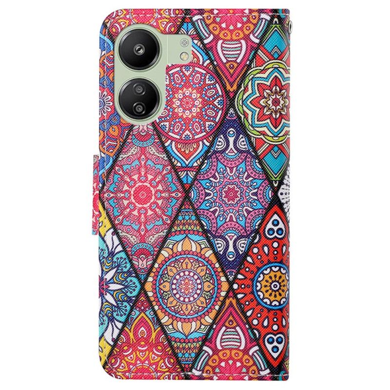 Flip Cover Poco C65 Diamanttotem Med Rem