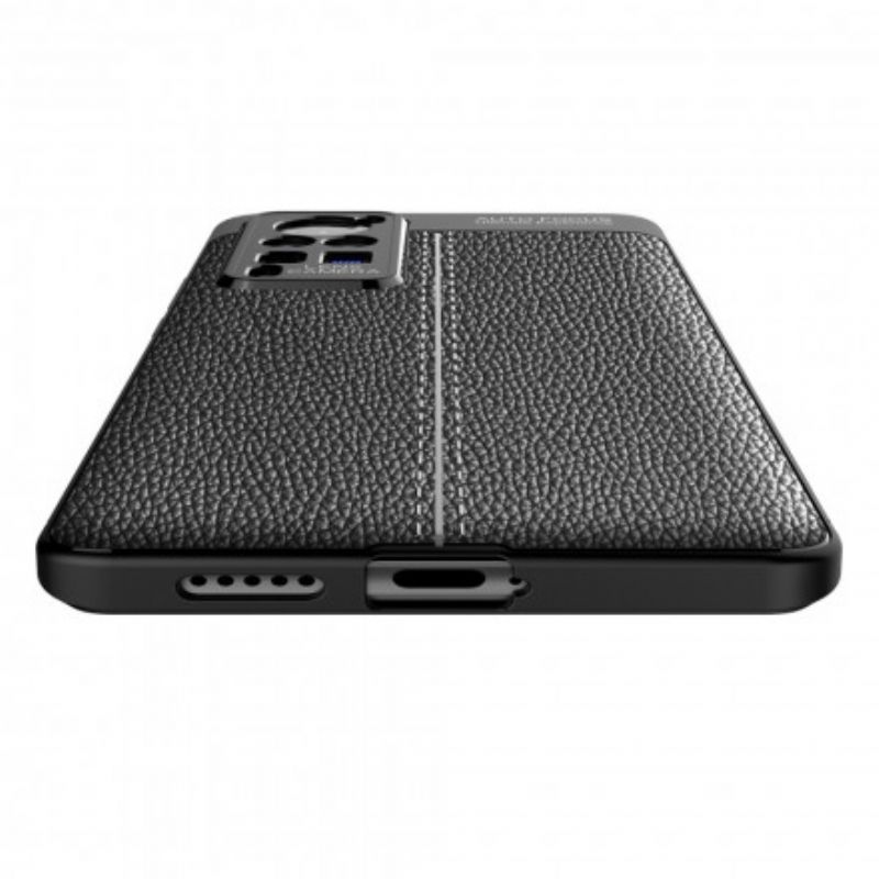 Cover Vivo X60 Pro Dobbelt Linje Litchi Lædereffekt