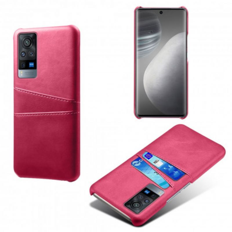 Mobilcover Vivo X60 Pro Dobbelt Ksq-kortholder