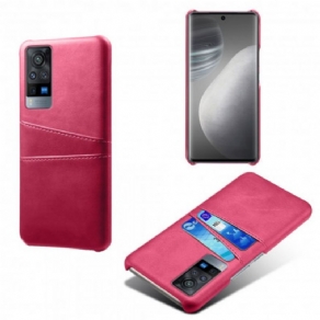 Mobilcover Vivo X60 Pro Dobbelt Ksq-kortholder