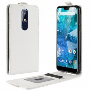 Flip Cover Nokia 7.1 Læder Cover Retro Foldning