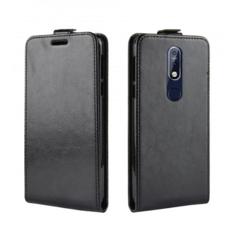 Flip Cover Nokia 7.1 Læder Cover Retro Foldning