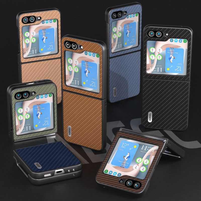 Cover Samsung Galaxy Z Flip 6 Telefon Etui Abeel Carbon Fiber Design