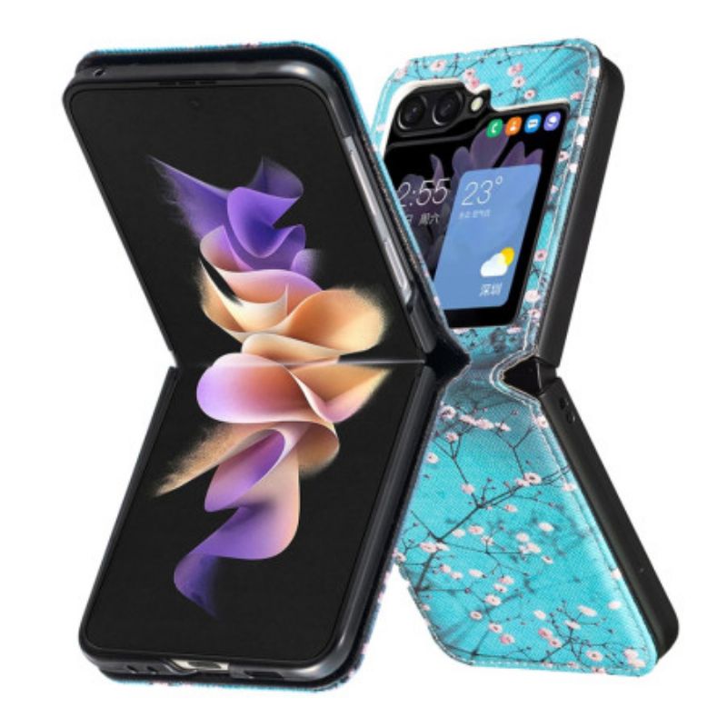 Cover Samsung Galaxy Z Flip 6 Telefon Etui Blommeblomster