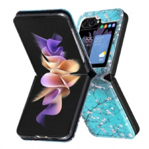 Cover Samsung Galaxy Z Flip 6 Telefon Etui Blommeblomster