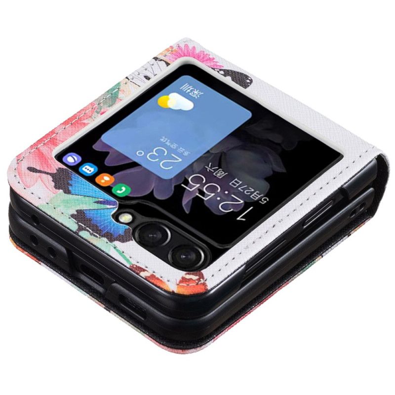 Cover Samsung Galaxy Z Flip 6 Telefon Etui To Sommerfugle