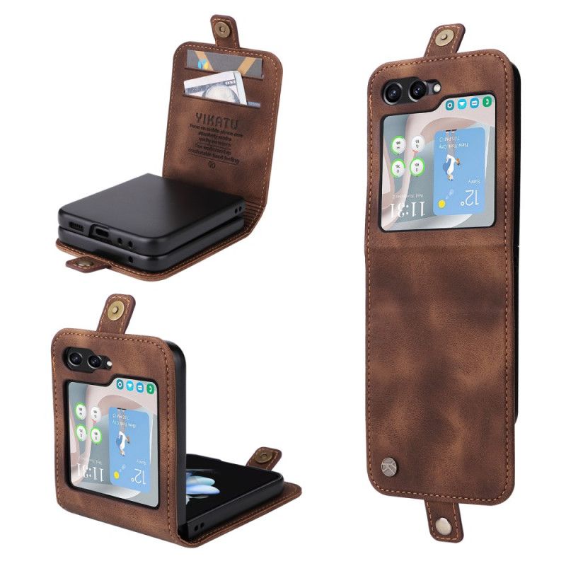 Cover Samsung Galaxy Z Flip 6 Telefon Etui Yikatu Kortholder