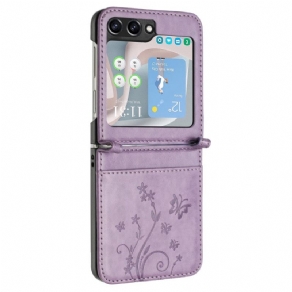 Cover Til Samsung Galaxy Z Flip 6 Sommerfugle Og Blomster