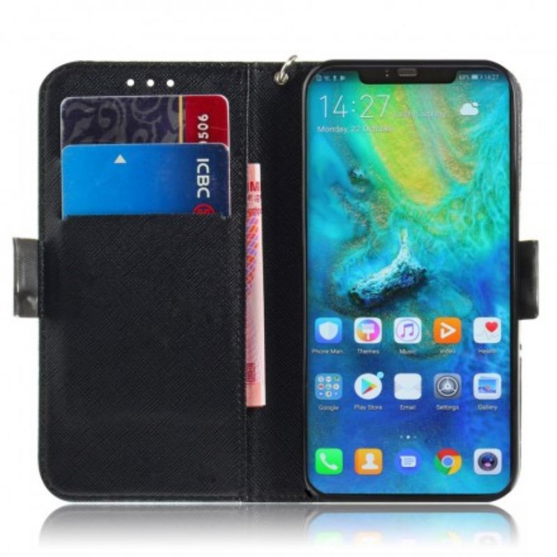 Flip Cover Huawei Mate 20 Pro Med Snor Masterful Strap Manda