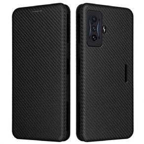 Cover Poco F4 GT Flip Cover Kulfiber