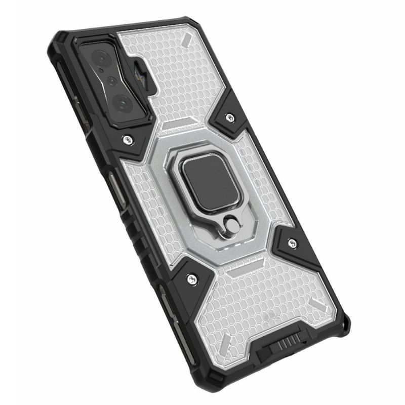 Cover Poco F4 GT Honeycomb Med Ring-støtte