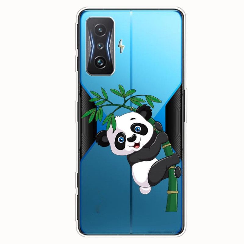 Cover Poco F4 GT Panda På Sin Bambus