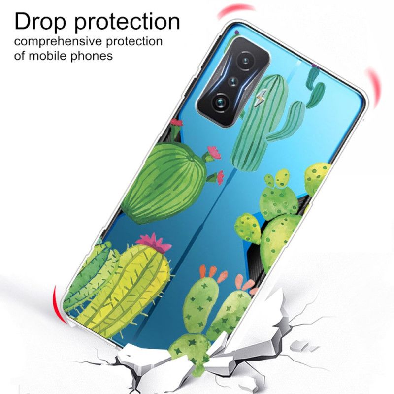 Cover Poco F4 GT Transparent Kaktus