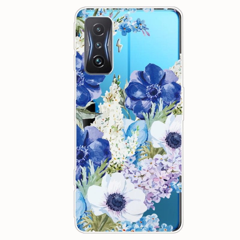 Cover Poco F4 GT Transparente Blomster