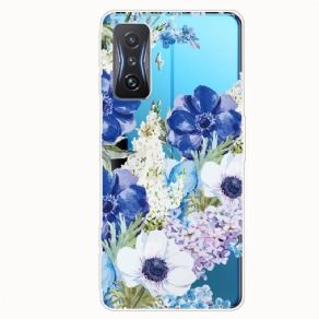 Cover Poco F4 GT Transparente Blomster