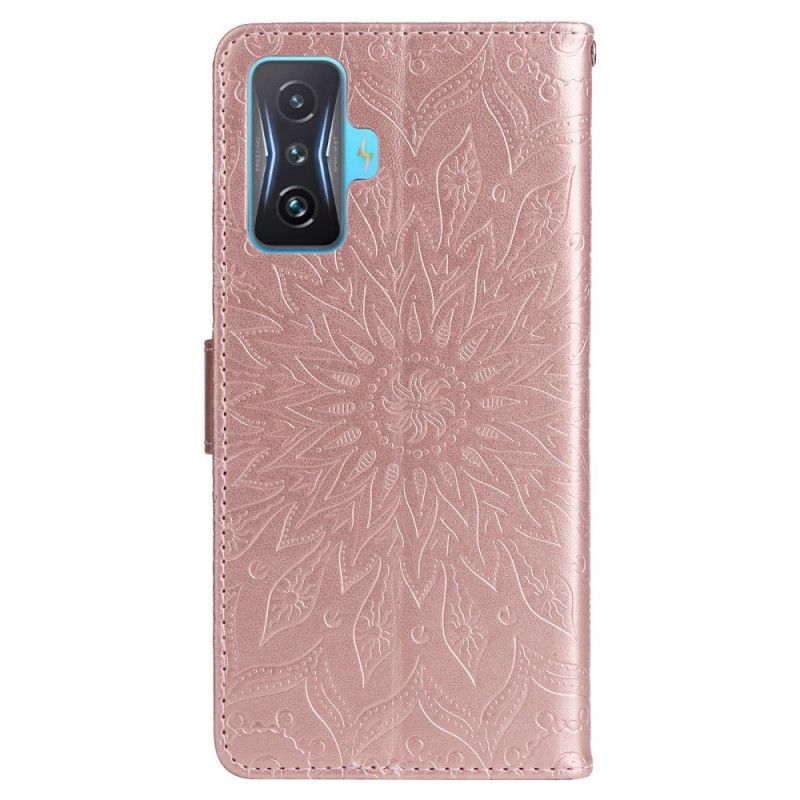 Flip Cover Poco F4 GT Med Snor Solrem Mandala