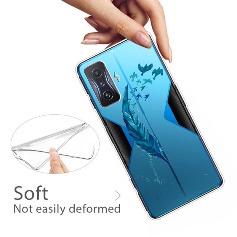 Mobilcover Poco F4 GT Transparent Fjer