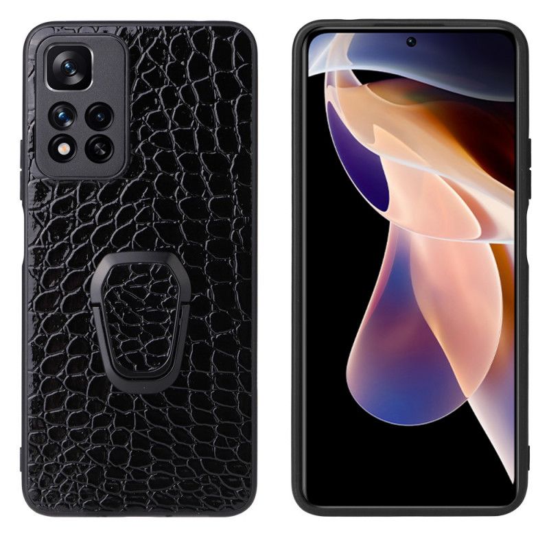 Cover Xiaomi Redmi Note 11 Pro Plus 5G Crocodile Style Ring-støtte