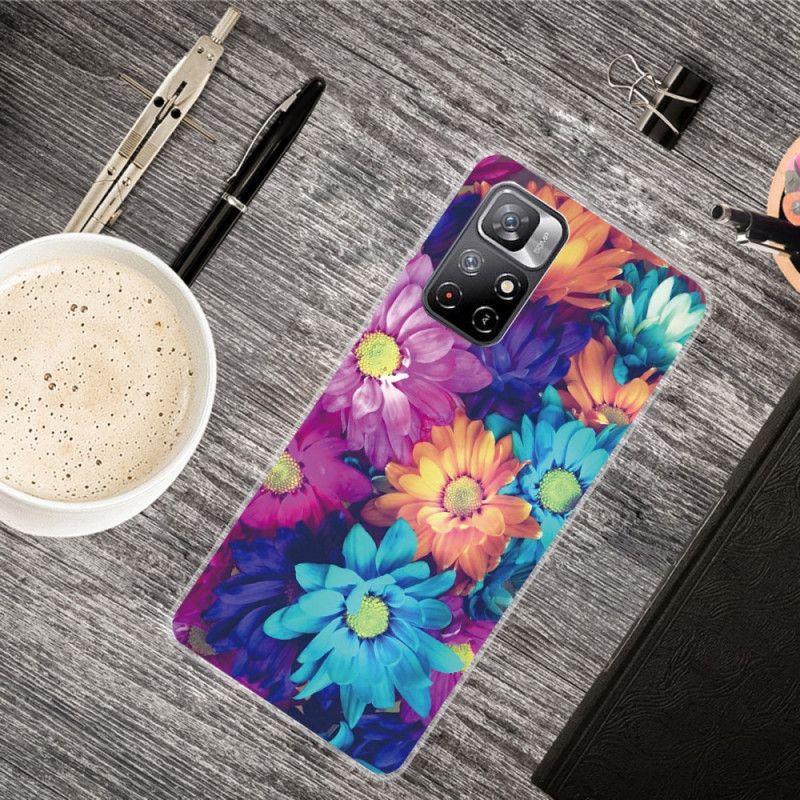 Cover Xiaomi Redmi Note 11 Pro Plus 5G Fleksible Blomster