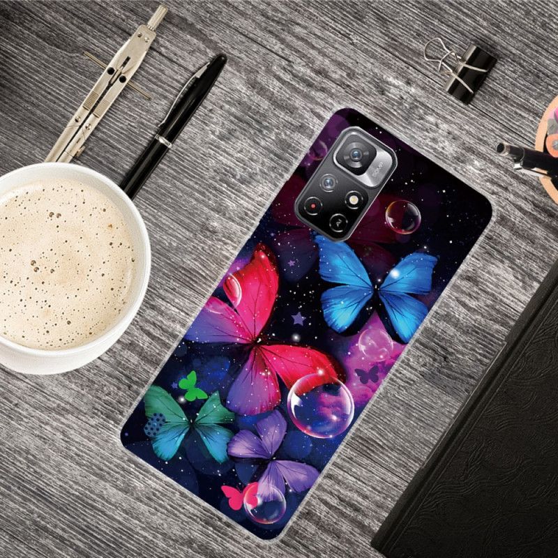 Cover Xiaomi Redmi Note 11 Pro Plus 5G Fleksible Sommerfugle