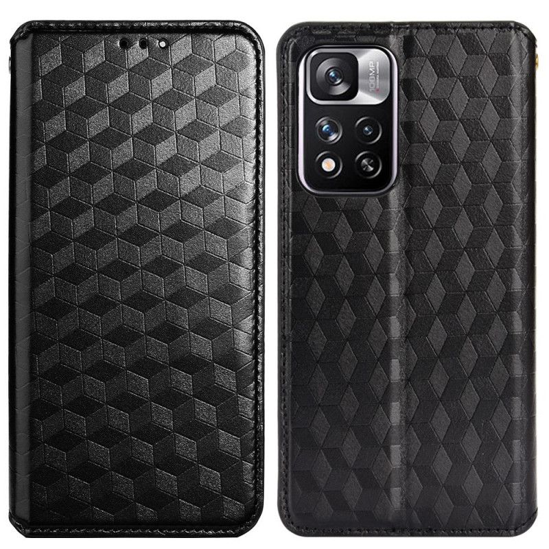 Cover Xiaomi Redmi Note 11 Pro Plus 5G Flip Cover 3d Tekstur Lædereffekt