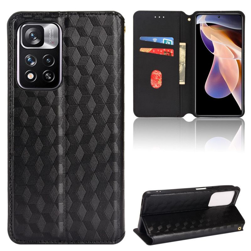 Cover Xiaomi Redmi Note 11 Pro Plus 5G Flip Cover 3d Tekstur Lædereffekt