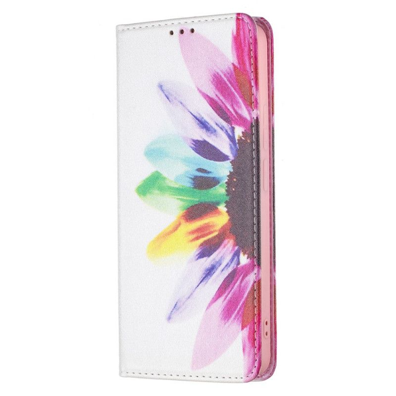 Cover Xiaomi Redmi Note 11 Pro Plus 5G Flip Cover Akvarelblomst