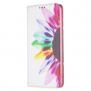 Cover Xiaomi Redmi Note 11 Pro Plus 5G Flip Cover Akvarelblomst