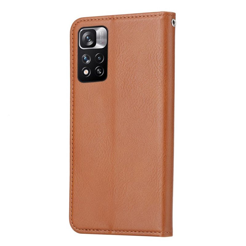 Cover Xiaomi Redmi Note 11 Pro Plus 5G Flip Cover Faux Læder Kortholder