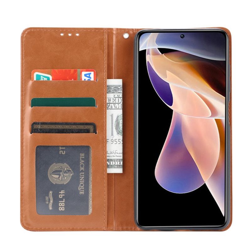 Cover Xiaomi Redmi Note 11 Pro Plus 5G Flip Cover Faux Læder Kortholder