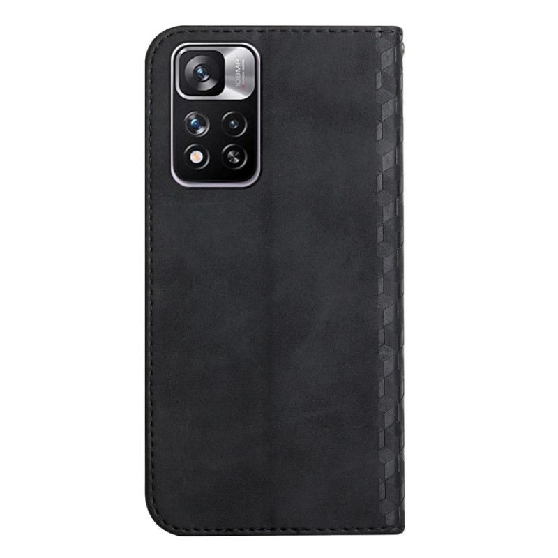 Cover Xiaomi Redmi Note 11 Pro Plus 5G Flip Cover Lædereffekt 3d-mønster