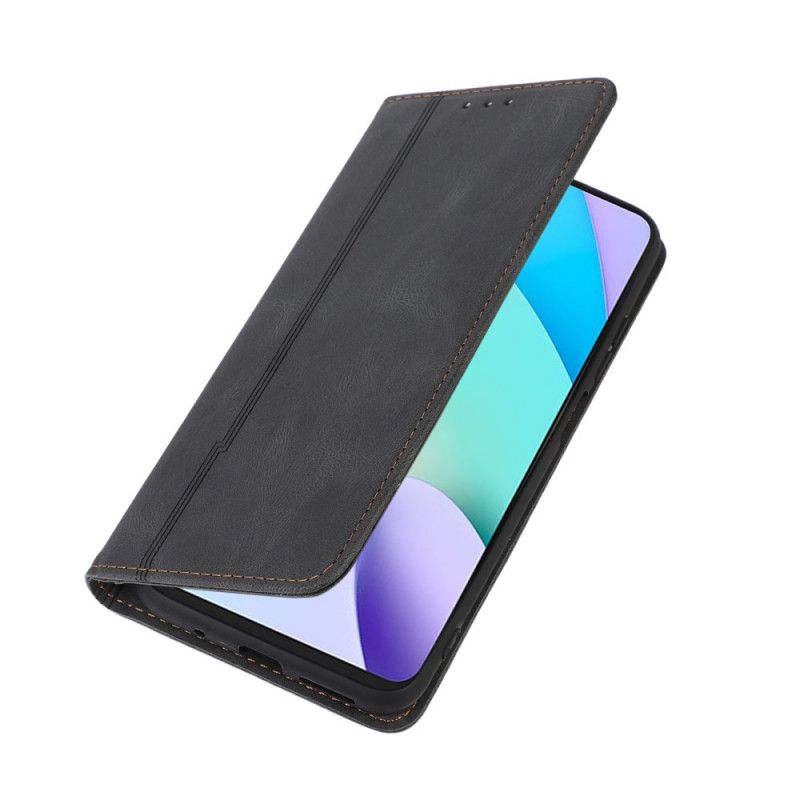 Cover Xiaomi Redmi Note 11 Pro Plus 5G Flip Cover Line Læderstil