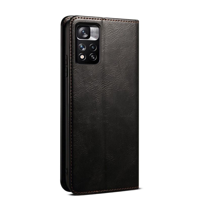 Cover Xiaomi Redmi Note 11 Pro Plus 5G Flip Cover Voksbehandlet Kunstlæder