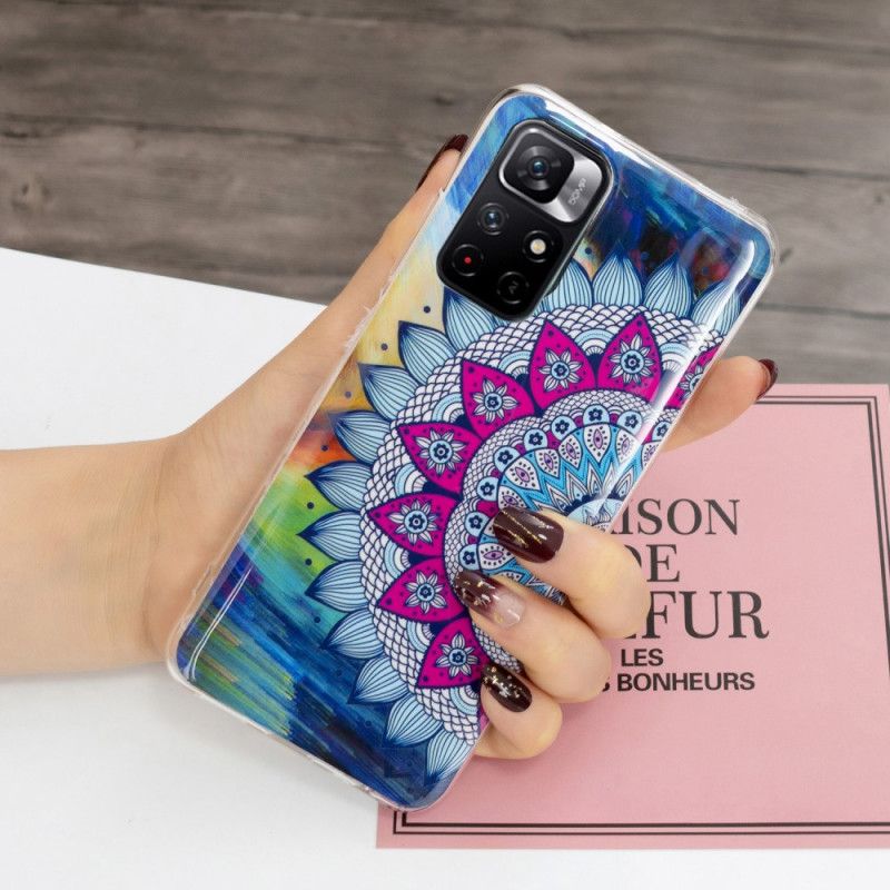 Cover Xiaomi Redmi Note 11 Pro Plus 5G Fluorescerende Farverig Mandala