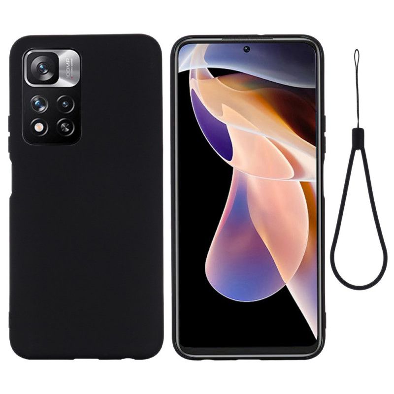 Cover Xiaomi Redmi Note 11 Pro Plus 5G Flydende Silikone Med Snor