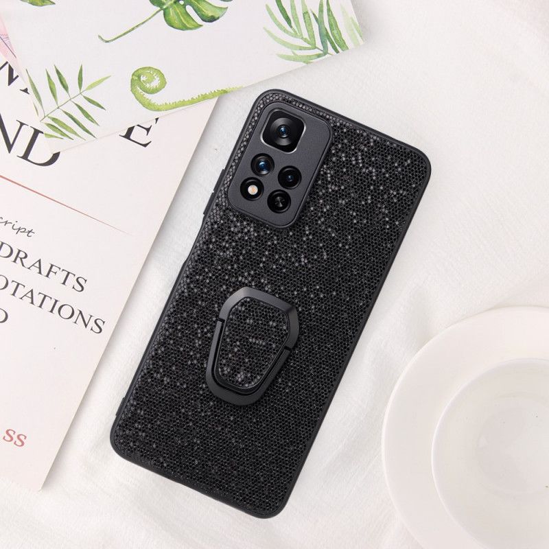 Cover Xiaomi Redmi Note 11 Pro Plus 5G Glitter Ring-støtte