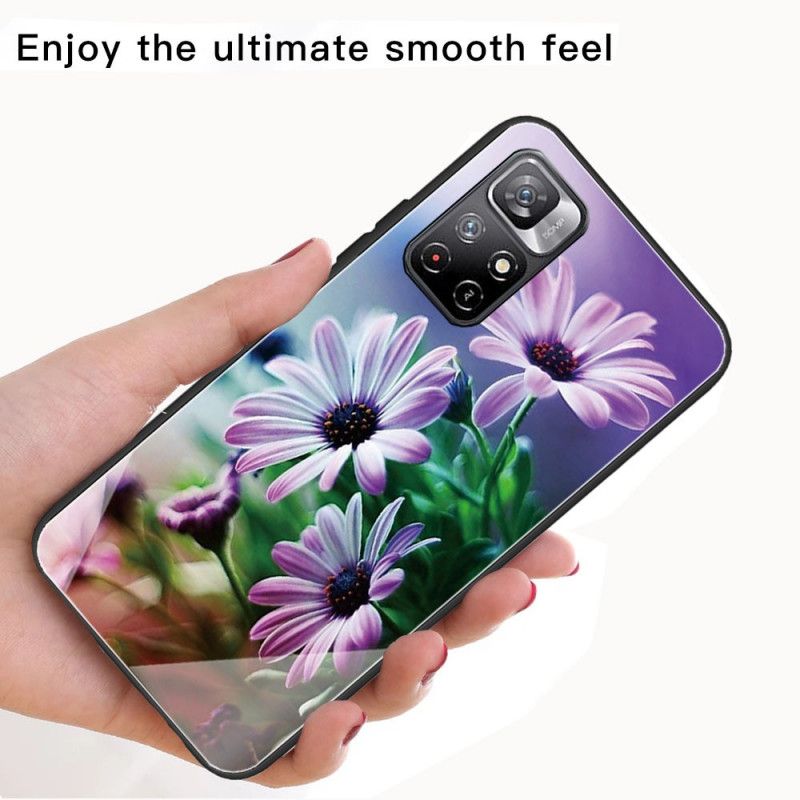 Cover Xiaomi Redmi Note 11 Pro Plus 5G Hærdet Glasblomster