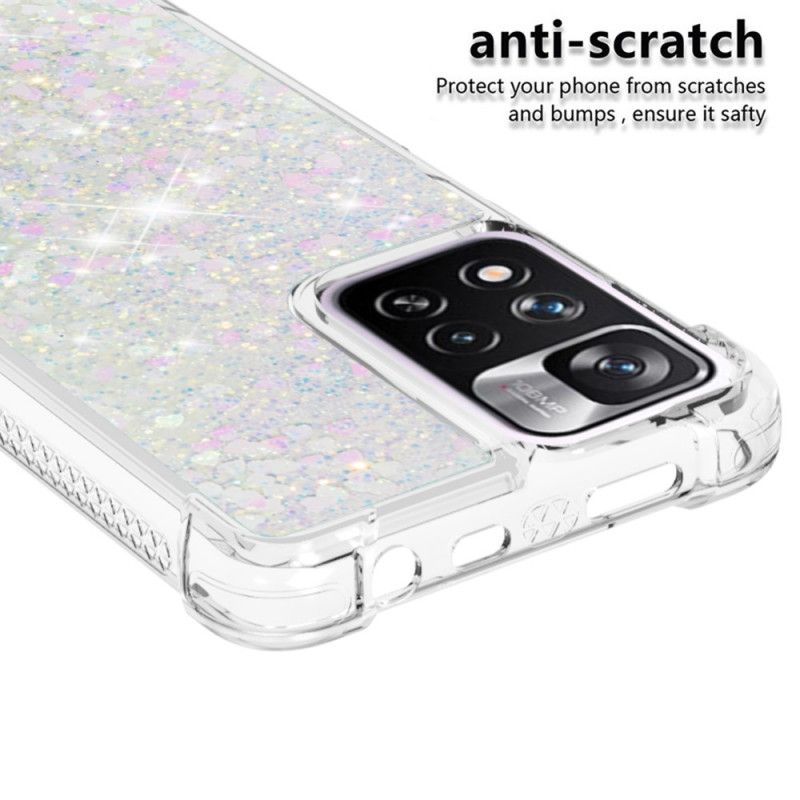 Cover Xiaomi Redmi Note 11 Pro Plus 5G Ønsker Glitter